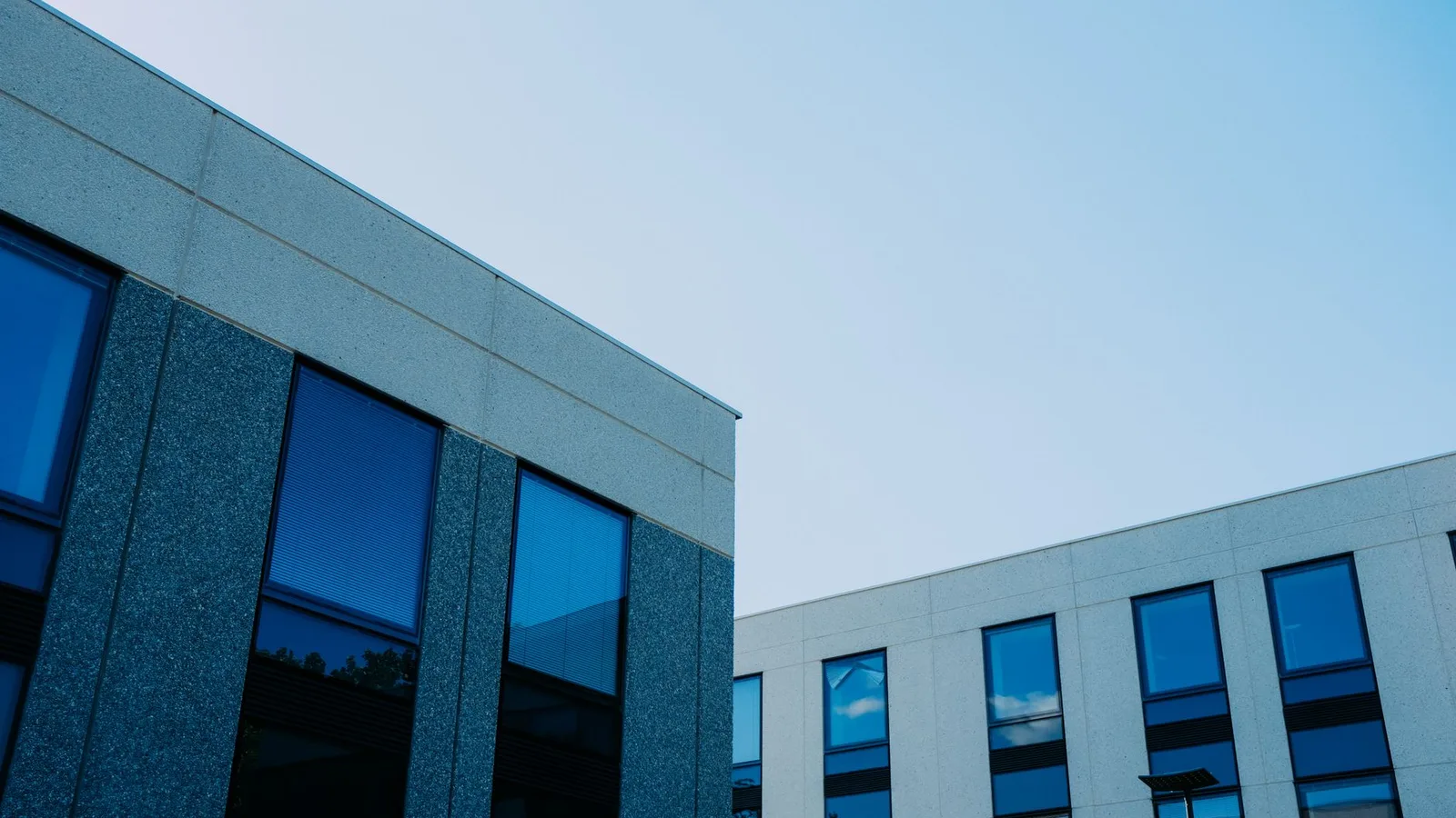 Modern commercial office and retail building exterior in New Zealand, suitable for a second mortgage equity release